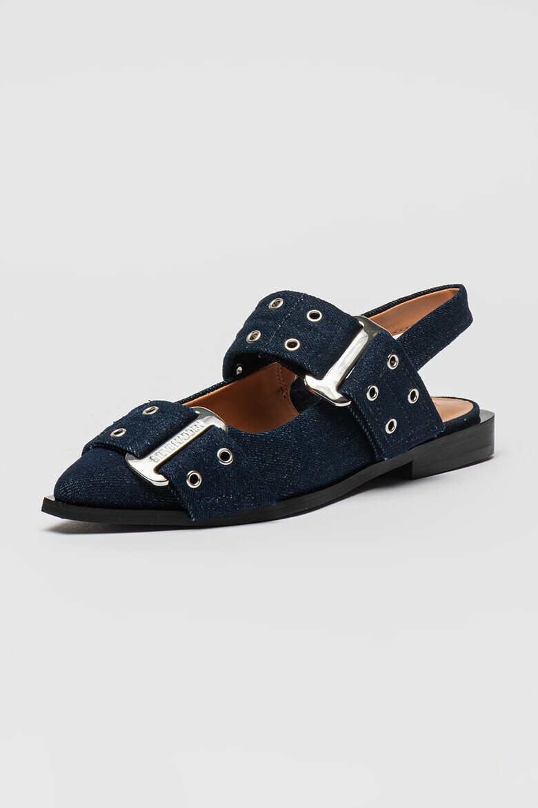 Steve Madden Пантофки с остър връх - Тъмносин - Pepit.bg