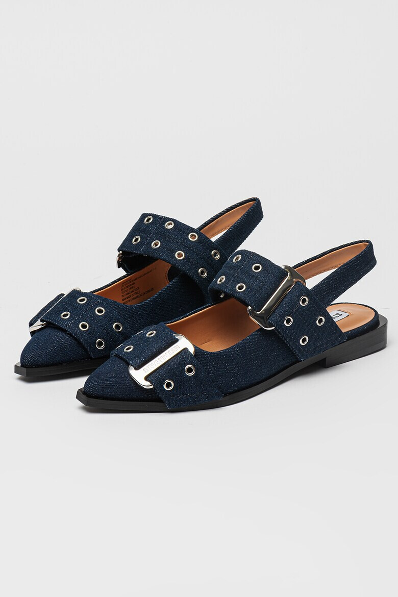 Steve Madden Пантофки с остър връх - Тъмносин - Pepit.bg