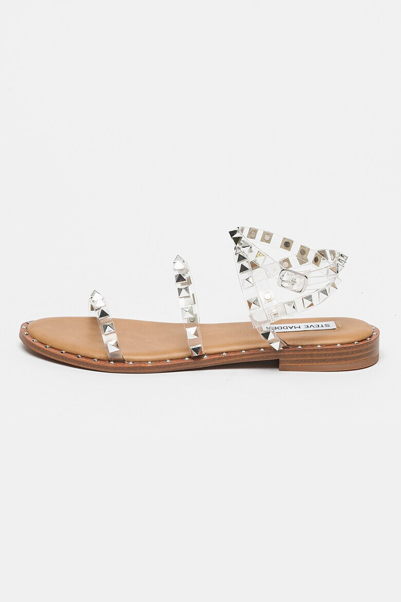 Steve Madden Сандали от велур Travel - Бежов/Сребрист - Pepit.bg