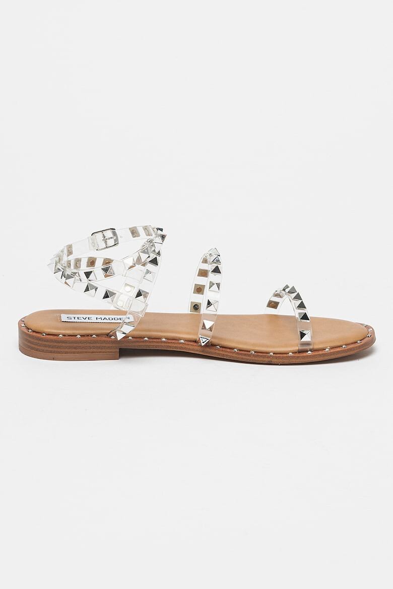 Steve Madden Сандали от велур Travel - Бежов/Сребрист - Pepit.bg