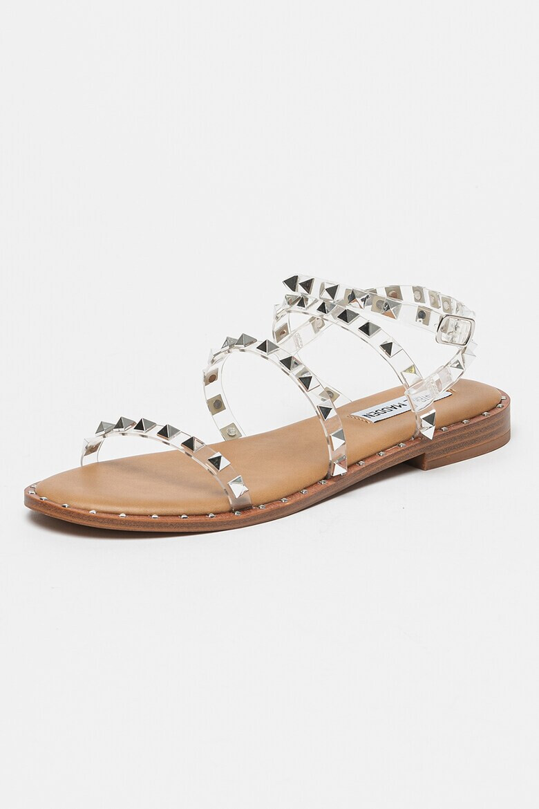 Steve Madden Сандали от велур Travel - Бежов/Сребрист - Pepit.bg