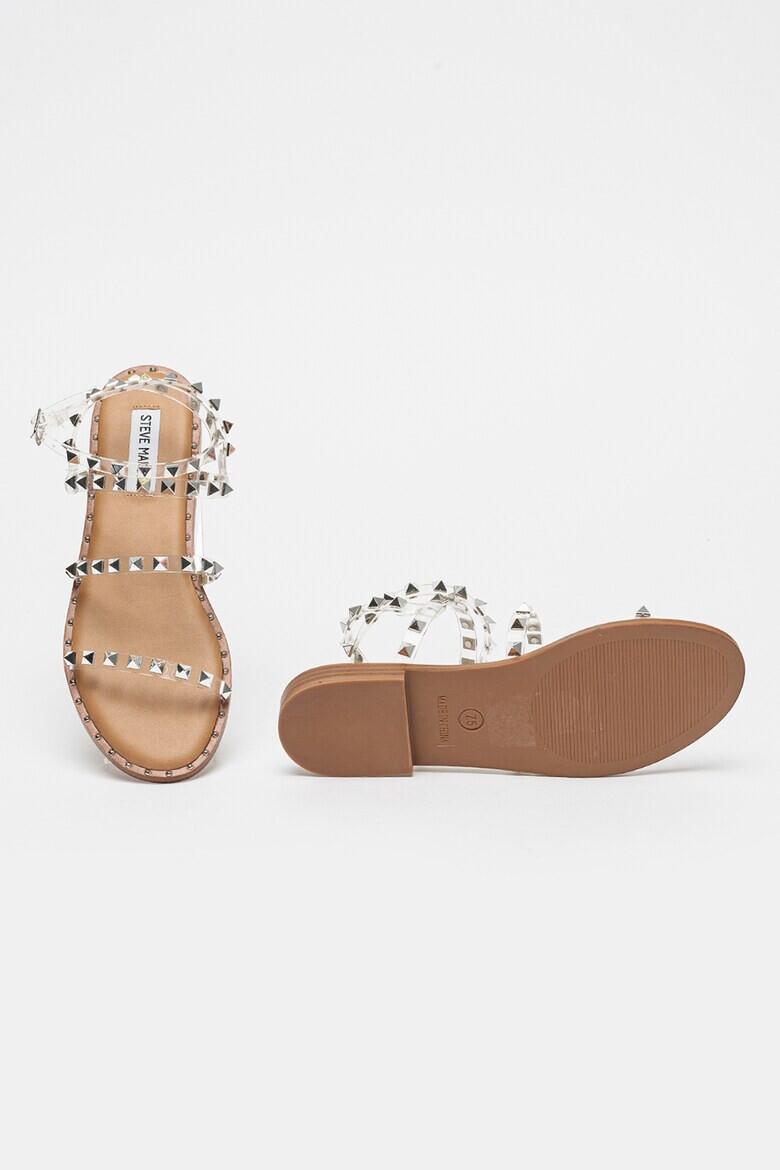 Steve Madden Сандали от велур Travel - Бежов/Сребрист - Pepit.bg