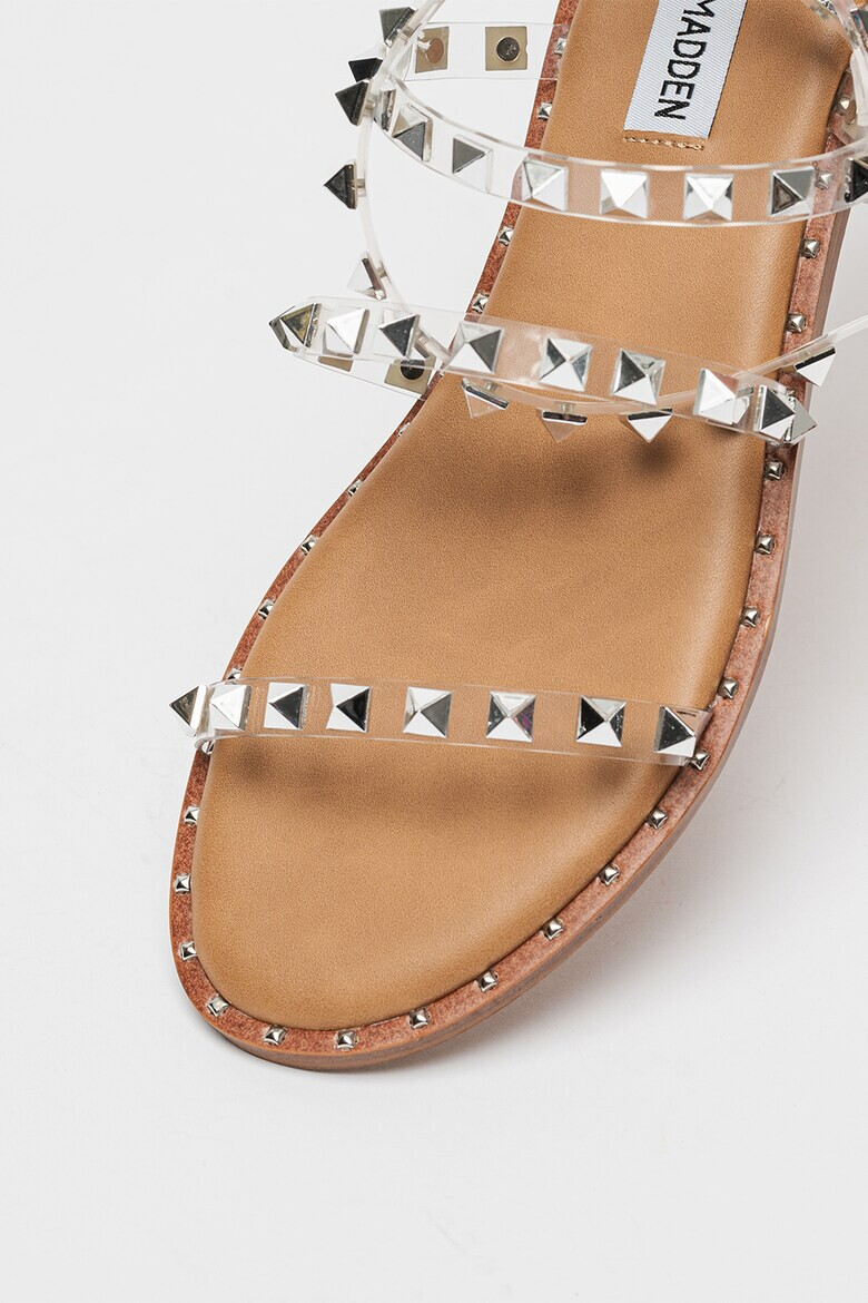 Steve Madden Сандали от велур Travel - Бежов/Сребрист - Pepit.bg