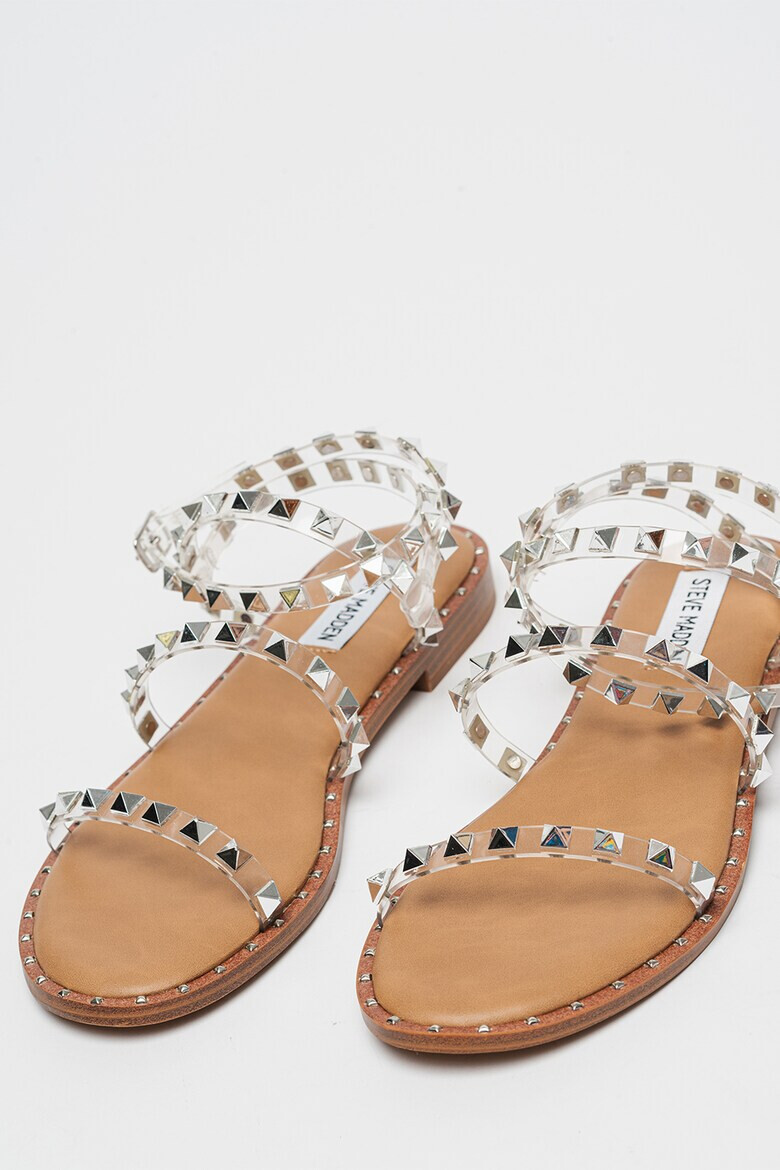 Steve Madden Сандали от велур Travel - Бежов/Сребрист - Pepit.bg