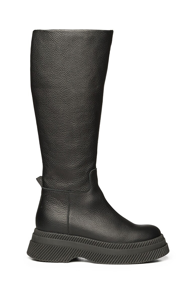 Steve Madden Скосени кожени ботуши - Pepit.bg