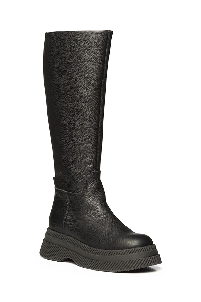 Steve Madden Скосени кожени ботуши - Pepit.bg