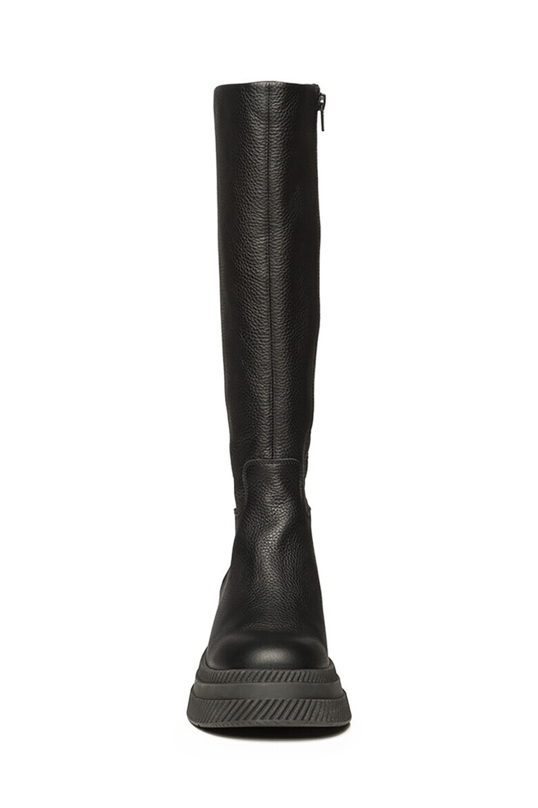 Steve Madden Скосени кожени ботуши - Pepit.bg