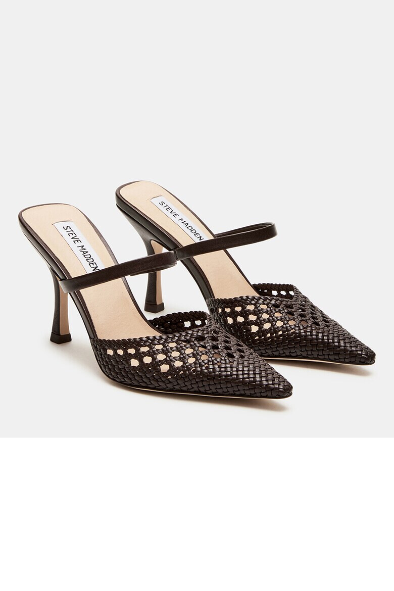 Steve Madden Сплетено сабо - Тъмнокафяв - Pepit.bg