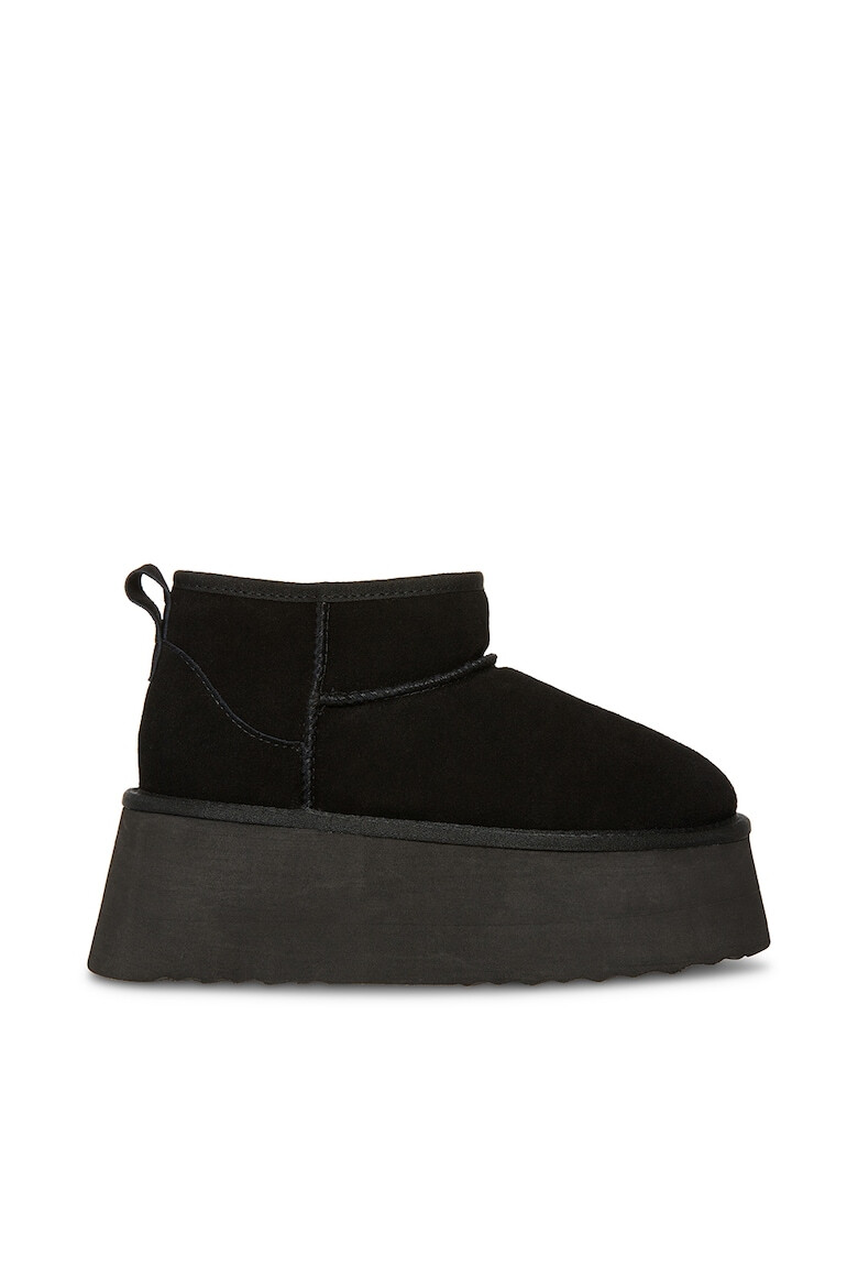 Steve Madden Велурени боти с равна платформа - Черен - Pepit.bg
