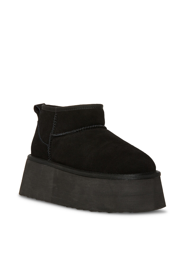 Steve Madden Велурени боти с равна платформа - Черен - Pepit.bg