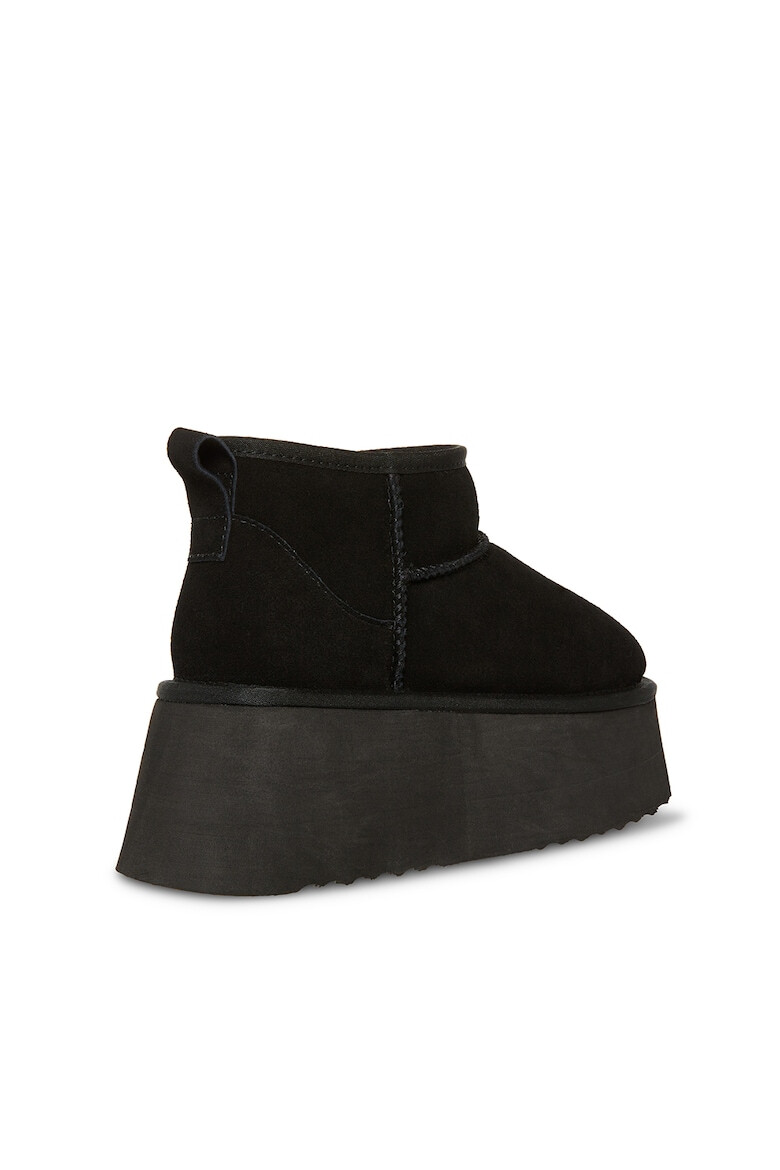 Steve Madden Велурени боти с равна платформа - Черен - Pepit.bg