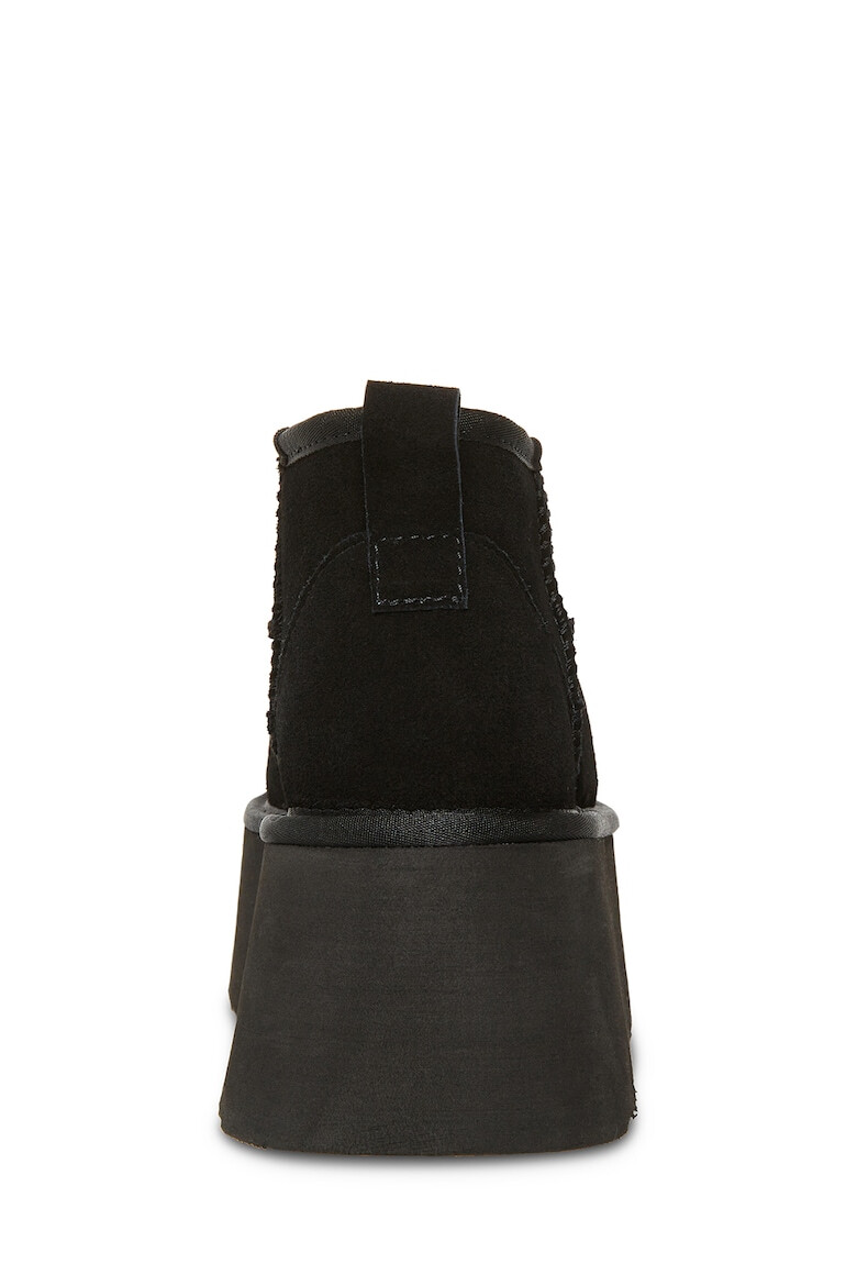 Steve Madden Велурени боти с равна платформа - Черен - Pepit.bg