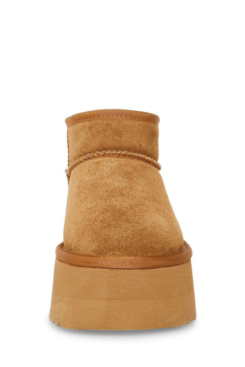 Steve Madden Велурени боти с равна платформа - Светлокафяв - Pepit.bg