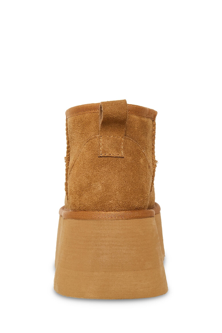 Steve Madden Велурени боти с равна платформа - Светлокафяв - Pepit.bg