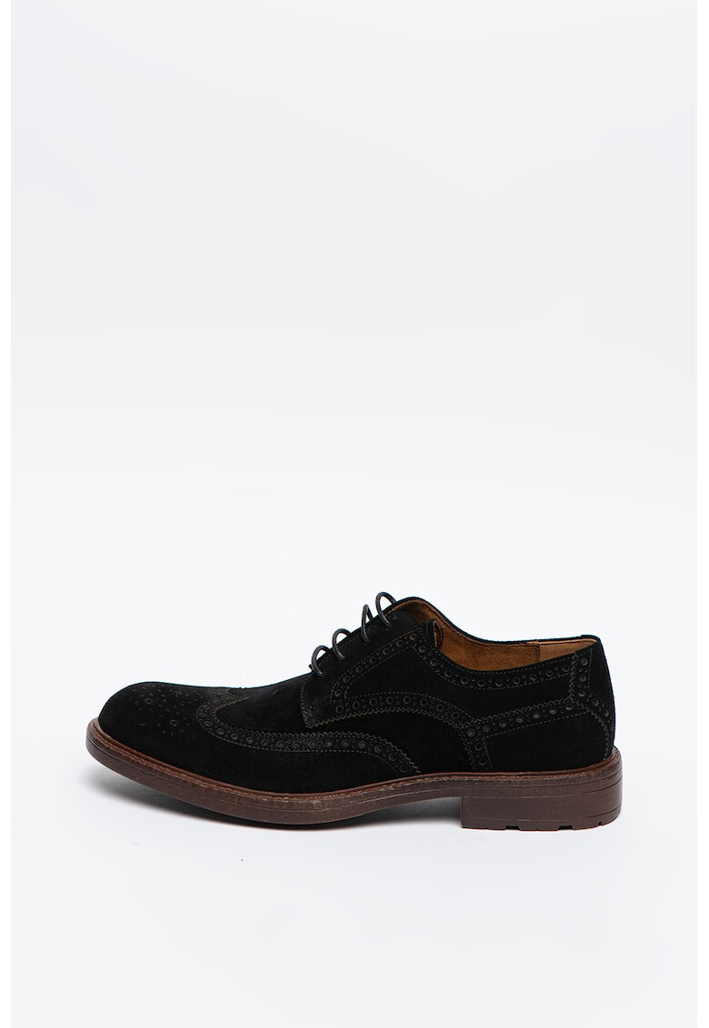 Steve Madden Велурени обувки Neerick тип Brogue - Pepit.bg