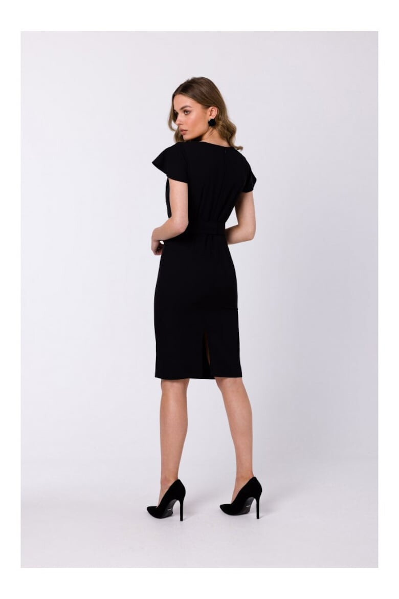 Style Дамска рокля Lyoth - Мини - Plum - Черен - Pepit.bg