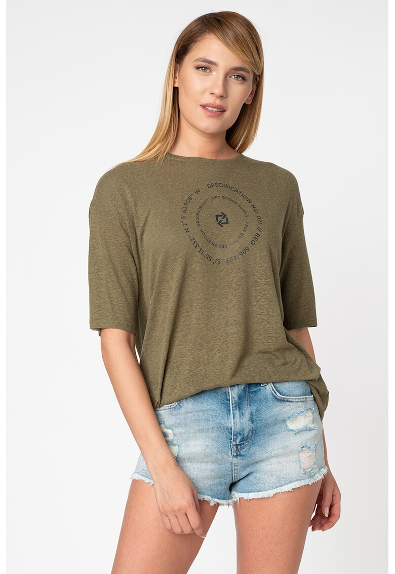 SUPERDRY Блуза с лен и лиосел - Pepit.bg