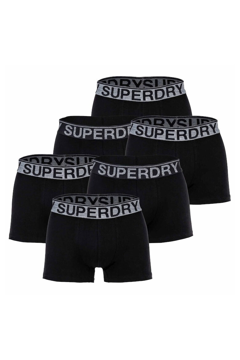 SUPERDRY Боксерки от органичен памук с лого - 6 чифта - Pepit.bg