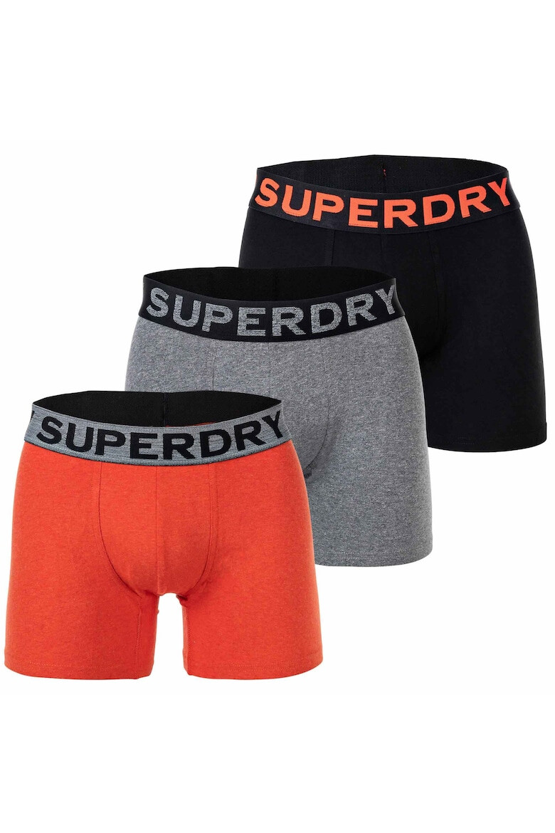 SUPERDRY Боксерки с лого на талията - 3 чифта - Pepit.bg