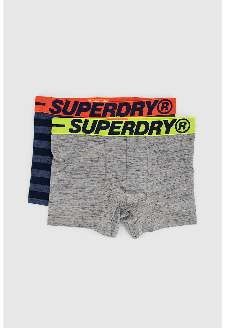 SUPERDRY Боксерки с лого на талията - 2 чифта - Pepit.bg