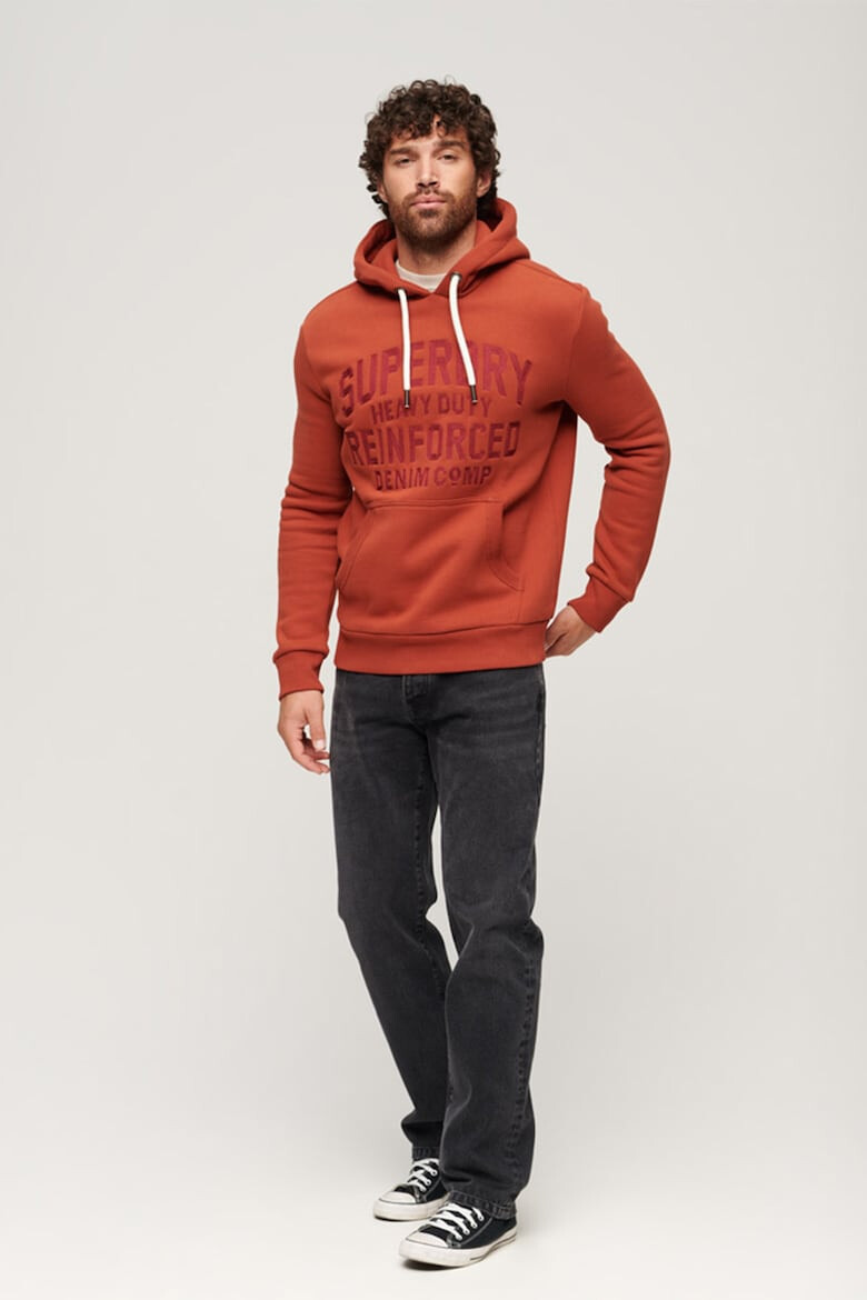 SUPERDRY Бродирано худи Worker Script - Pepit.bg