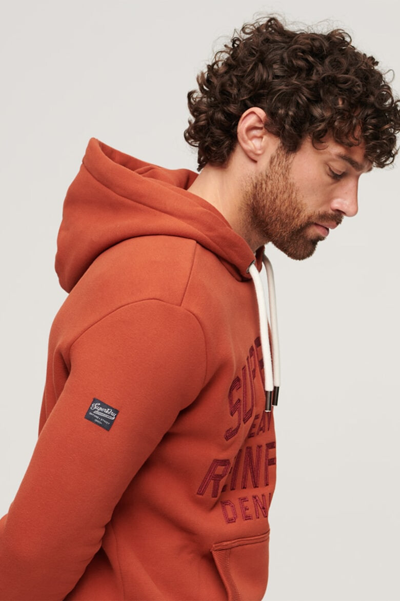 SUPERDRY Бродирано худи Worker Script - Pepit.bg