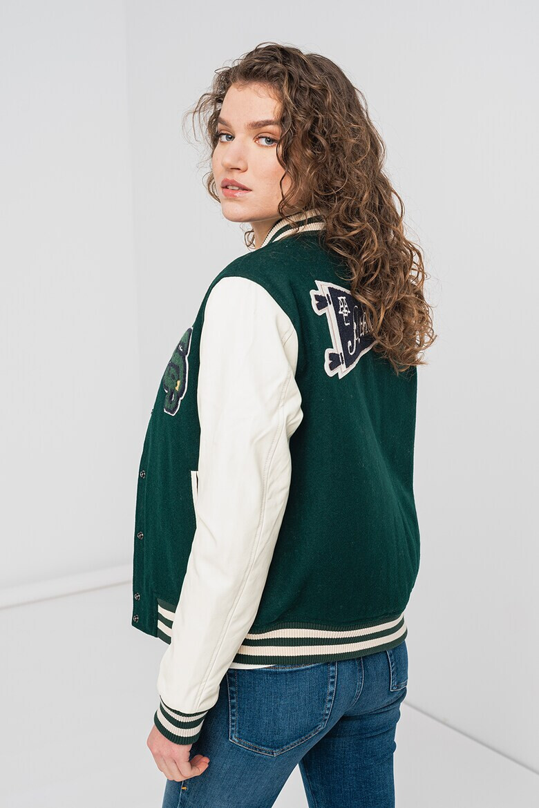 SUPERDRY Яке бомбър с цветен блок - Pepit.bg
