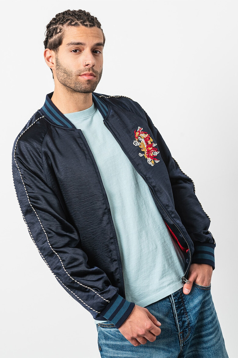 SUPERDRY Яке бомбър Suikajan с бродерии - Pepit.bg