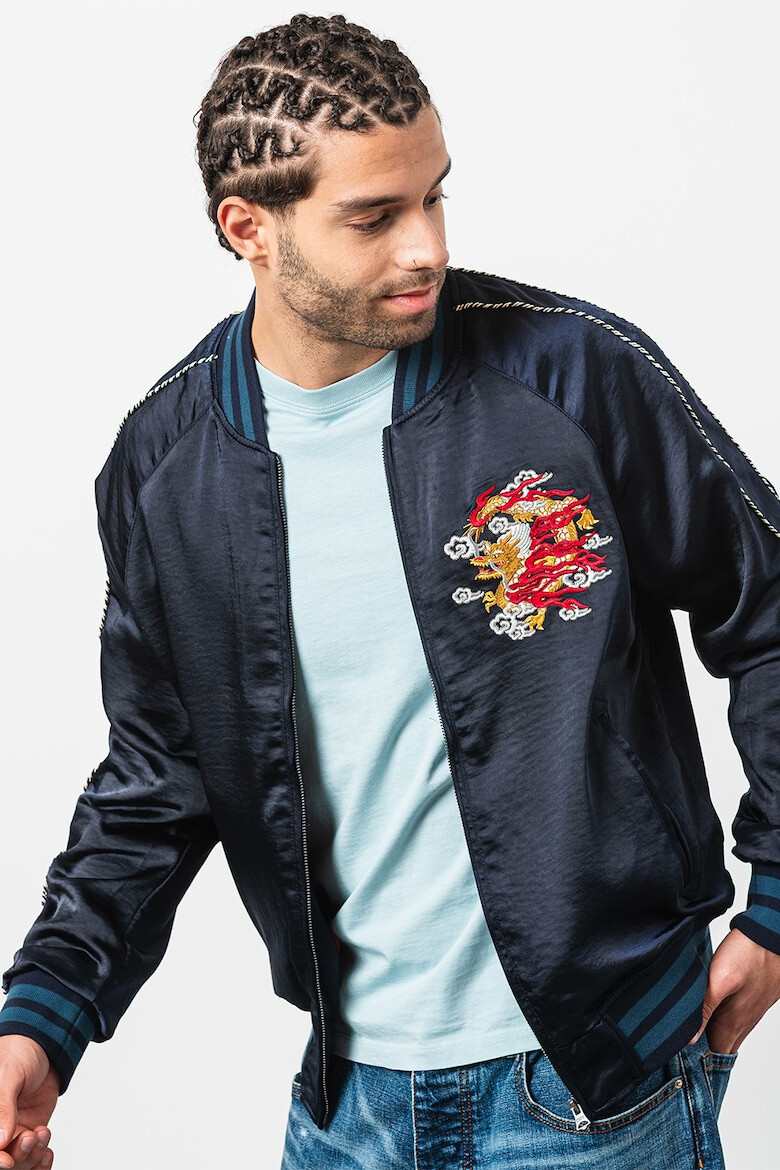 SUPERDRY Яке бомбър Suikajan с бродерии - Pepit.bg