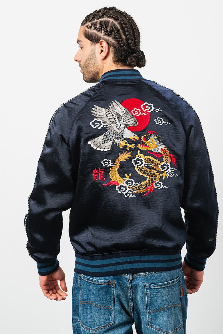 SUPERDRY Яке бомбър Suikajan с бродерии - Pepit.bg