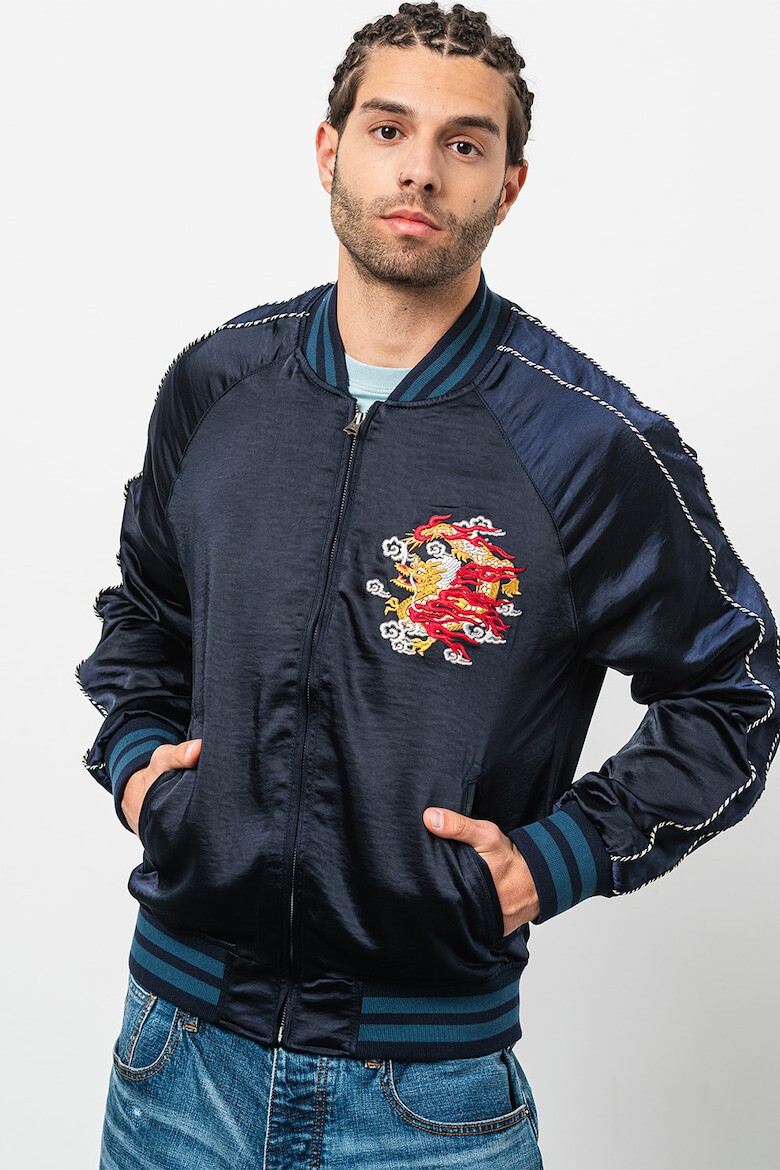 SUPERDRY Яке бомбър Suikajan с бродерии - Pepit.bg