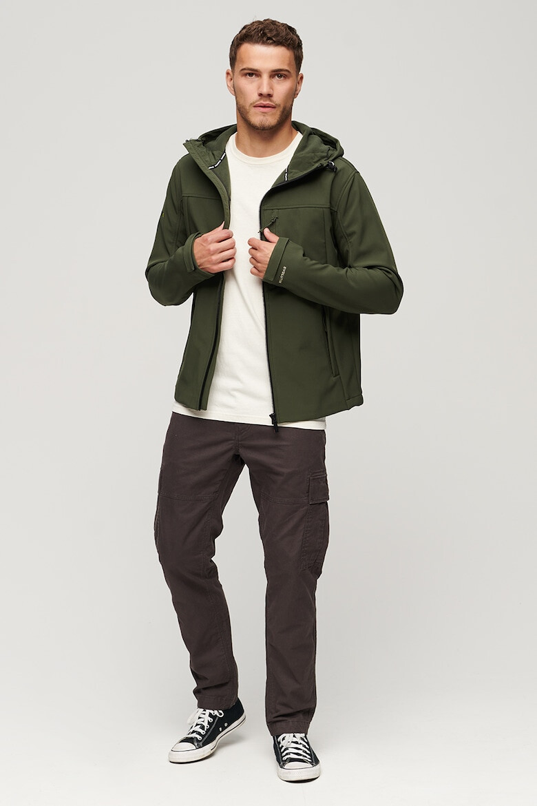 SUPERDRY Яке Softshell с качулка и лого - Pepit.bg