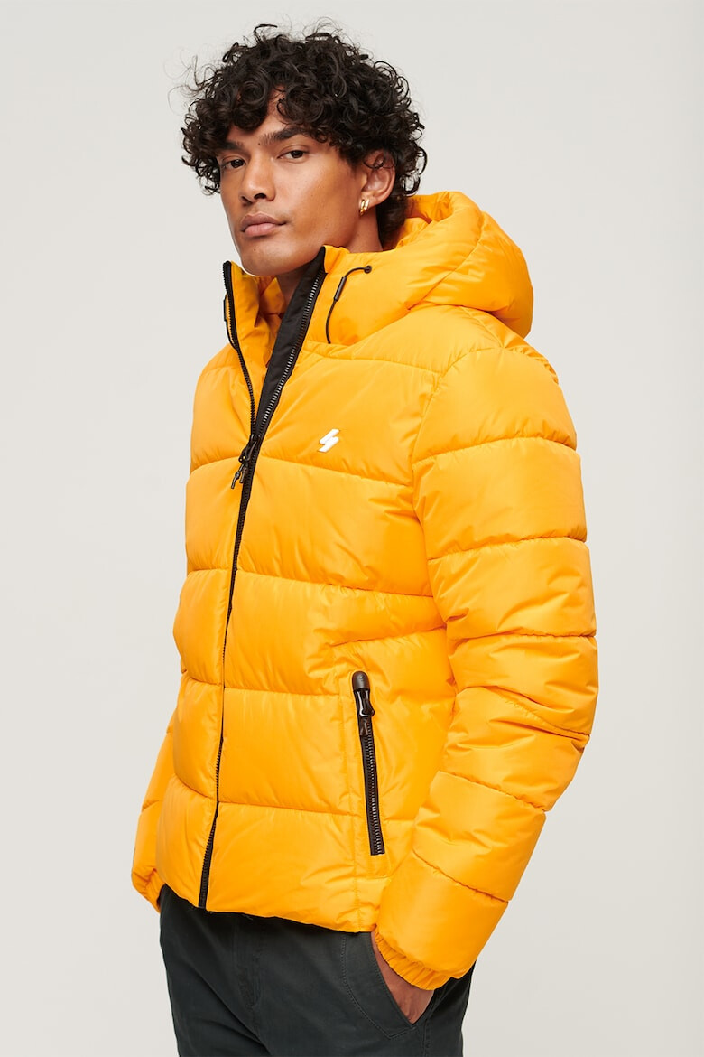 SUPERDRY Капитонирано зимно яке Sports Puffer с качулка - Pepit.bg