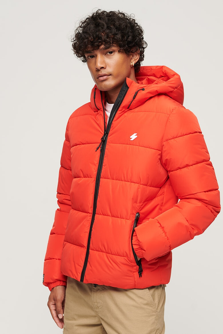 SUPERDRY Капитонирано зимно яке Sports Puffer с качулка - Pepit.bg