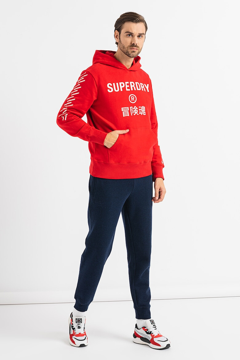 SUPERDRY Худи с лого и джоб кенгуру - Pepit.bg