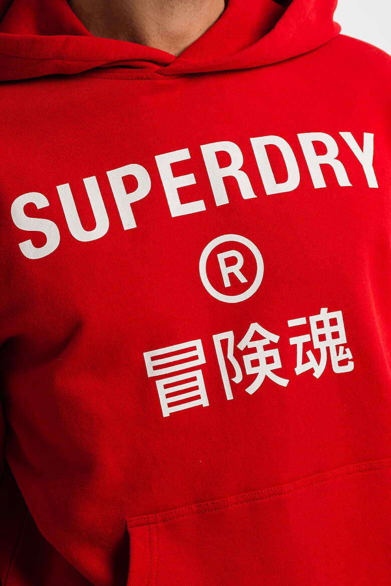 SUPERDRY Худи с лого и джоб кенгуру - Pepit.bg