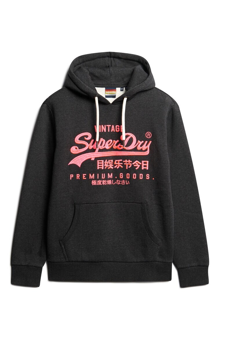 Superdry  Co Худи с лого и джоб кенгуру - Черен - Pepit.bg