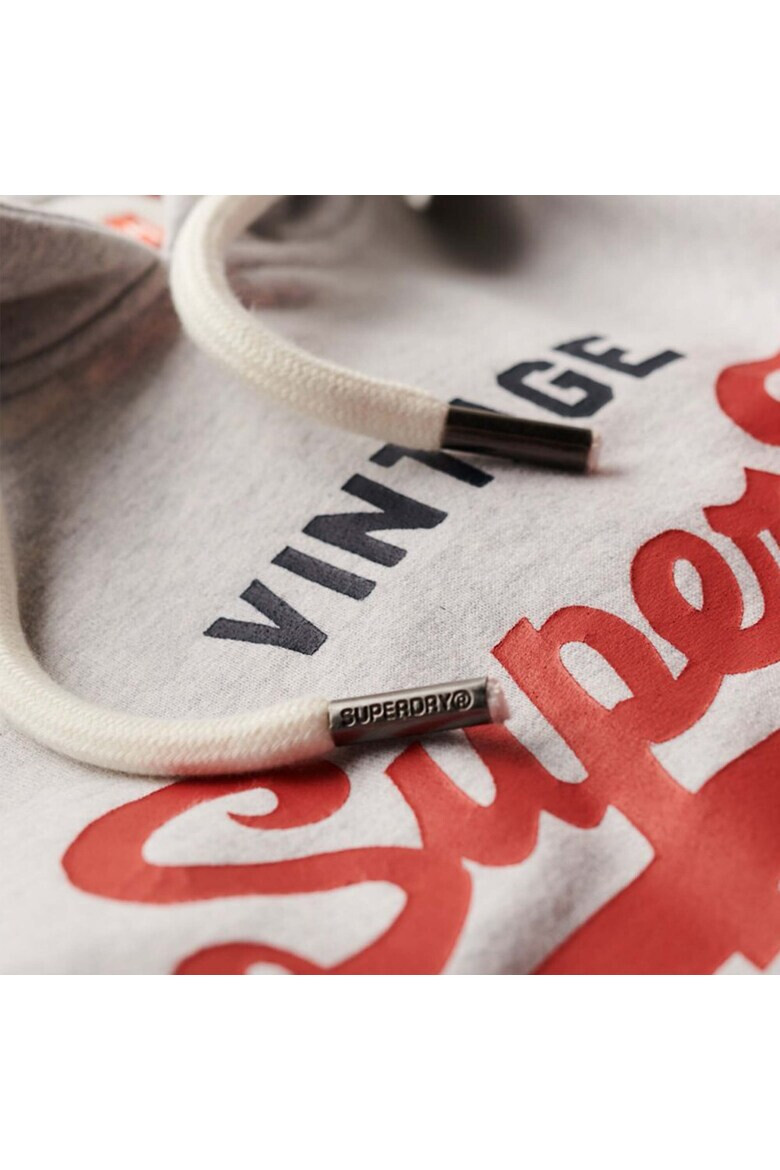 Superdry  Co Худи с лого и джоб кенгуру - Светло сив - Pepit.bg