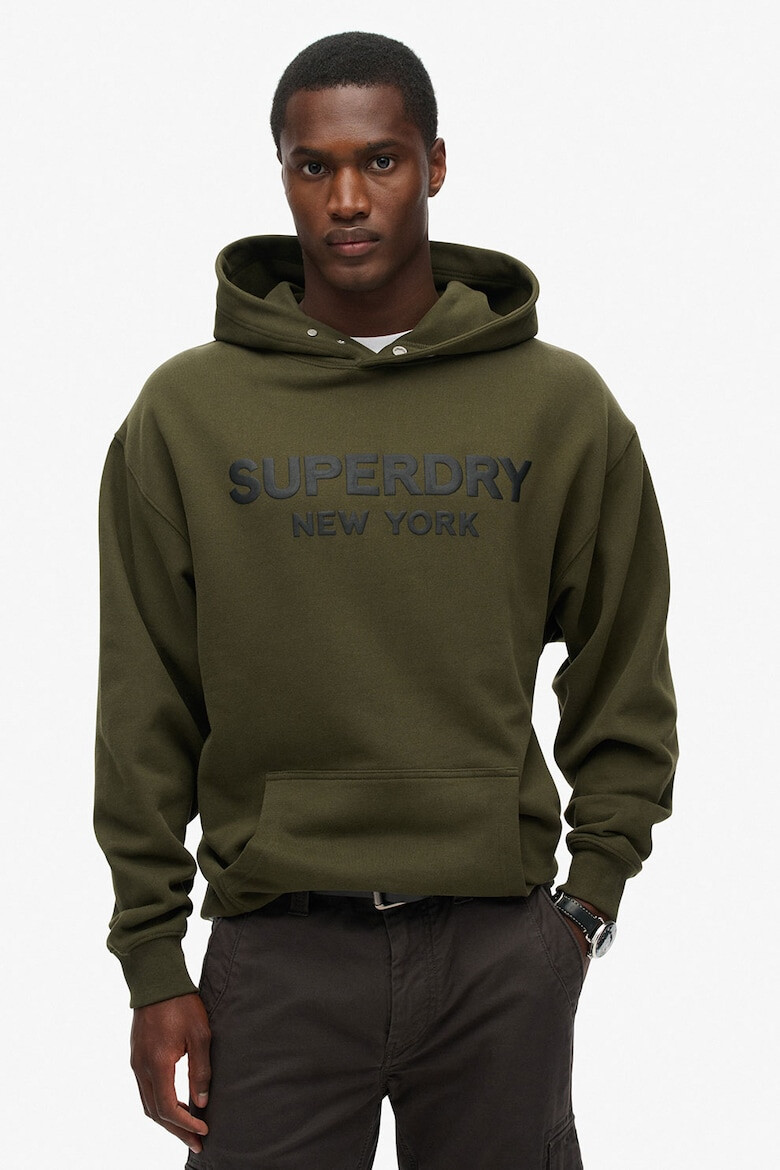 SUPERDRY Худи с памук с джоб кенгуру - Pepit.bg