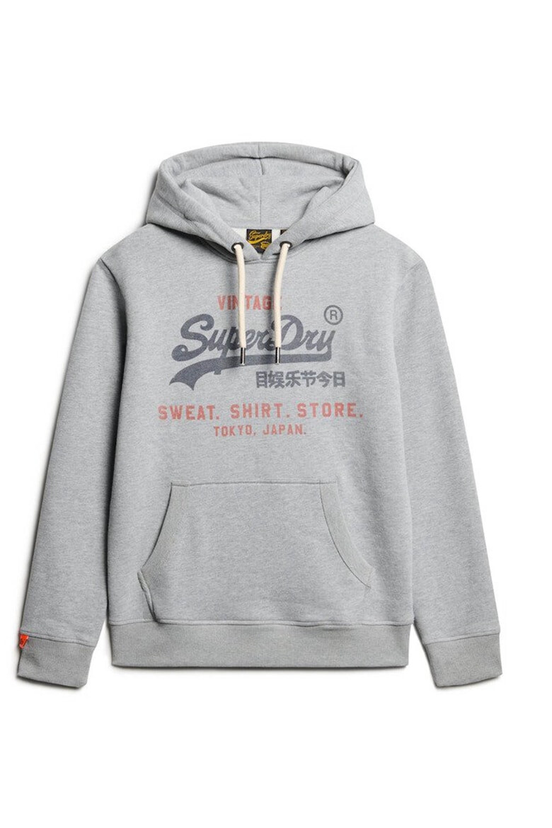 Superdry  Co Худи Heritage с памук с лого - Сив - Pepit.bg