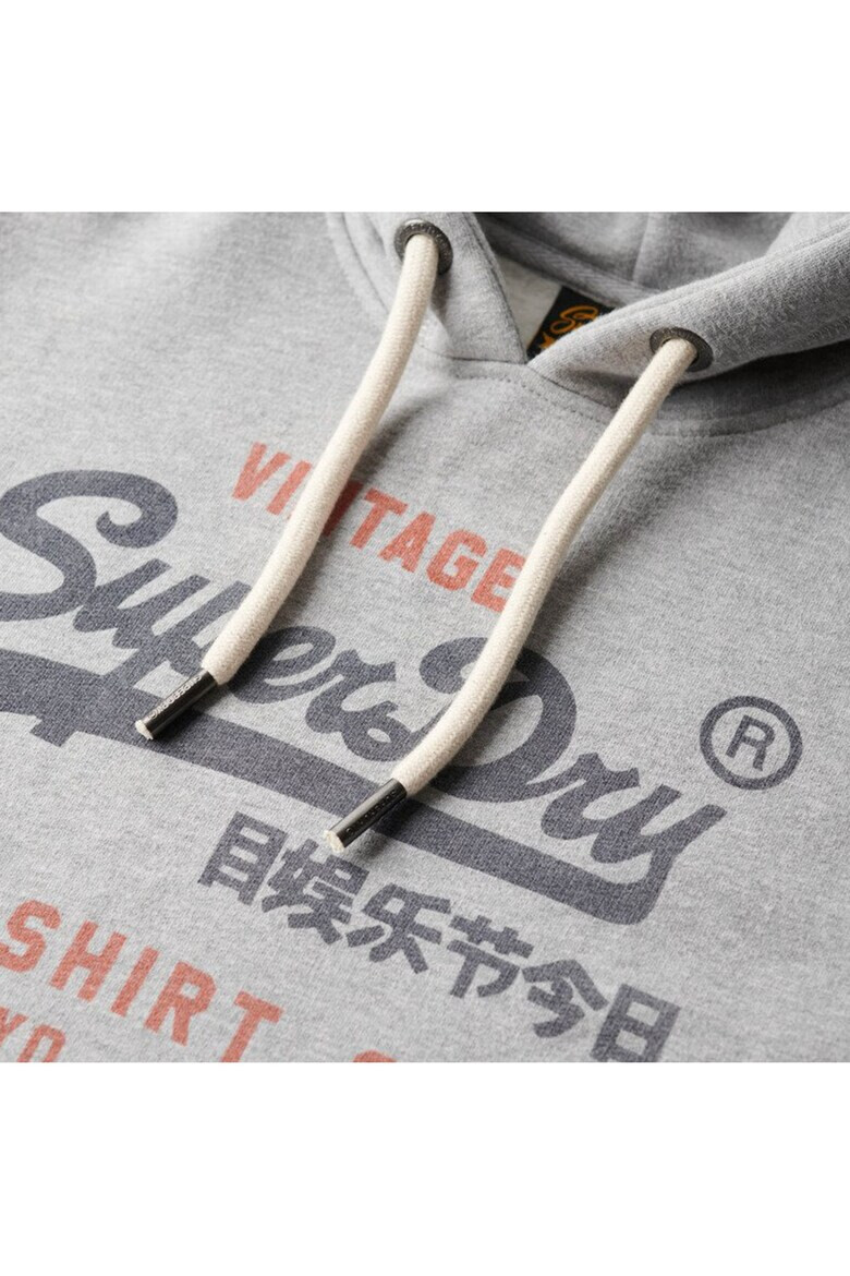 Superdry  Co Худи Heritage с памук с лого - Сив - Pepit.bg