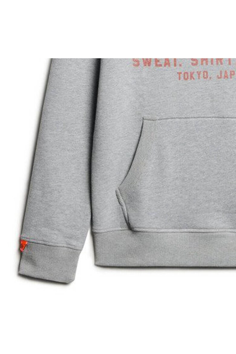 Superdry  Co Худи Heritage с памук с лого - Сив - Pepit.bg