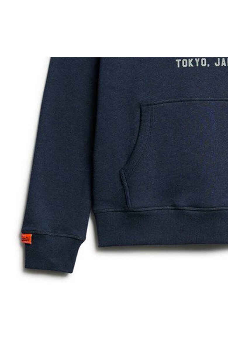 Superdry  Co Худи Heritage с памук с лого - Тъмносин - Pepit.bg