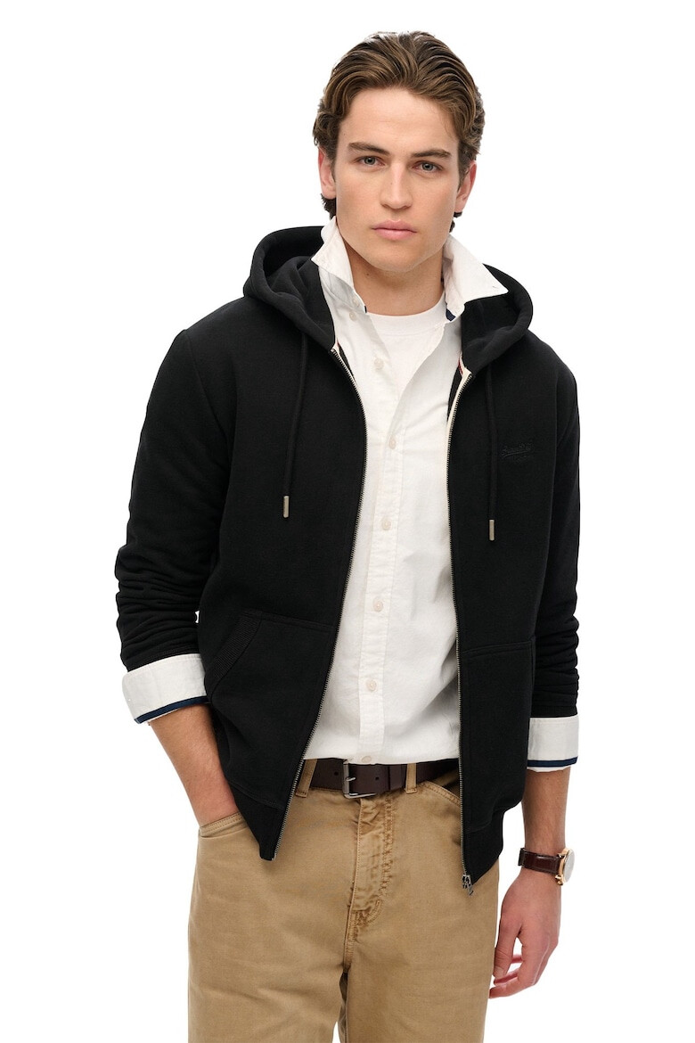 Superdry  Co Худи с цип - Черен - Pepit.bg