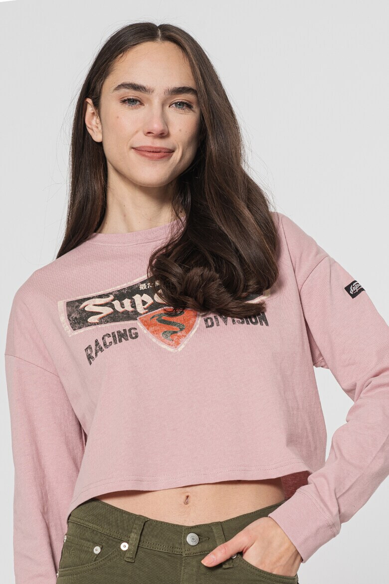 SUPERDRY Къс суитшърт Boho с паднали ръкави - Pepit.bg