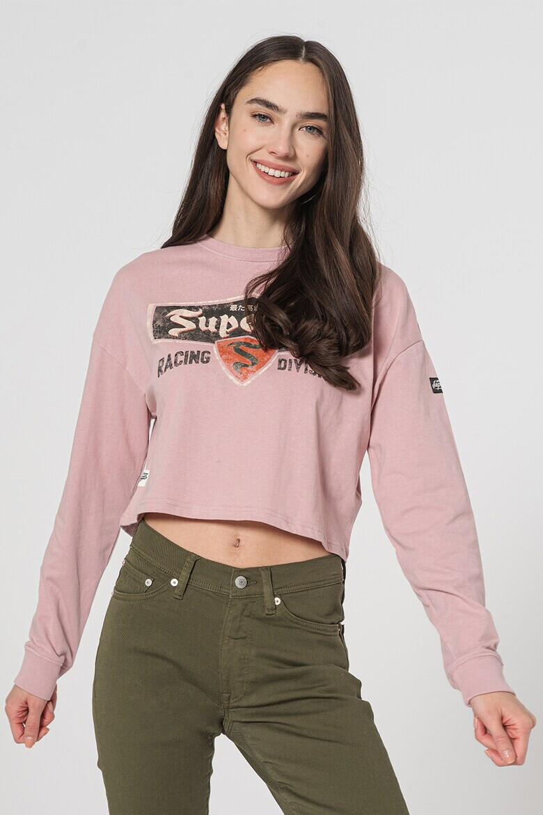 SUPERDRY Къс суитшърт Boho с паднали ръкави - Pepit.bg