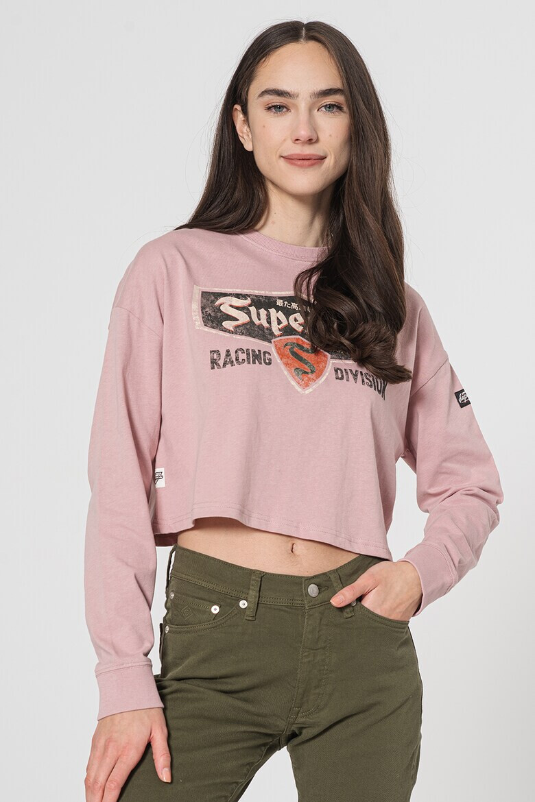SUPERDRY Къс суитшърт Boho с паднали ръкави - Pepit.bg