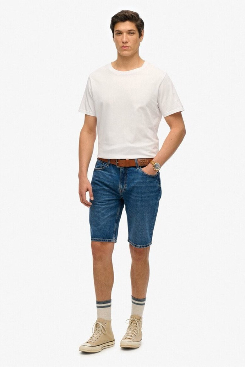 Superdry  Co Къси дънки с 5 джоба - Лавандула - Pepit.bg