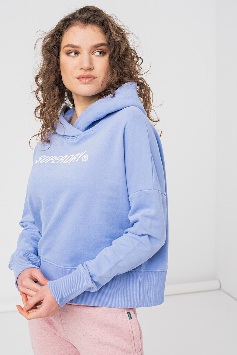 SUPERDRY Късо худи с принт и лого - Pepit.bg