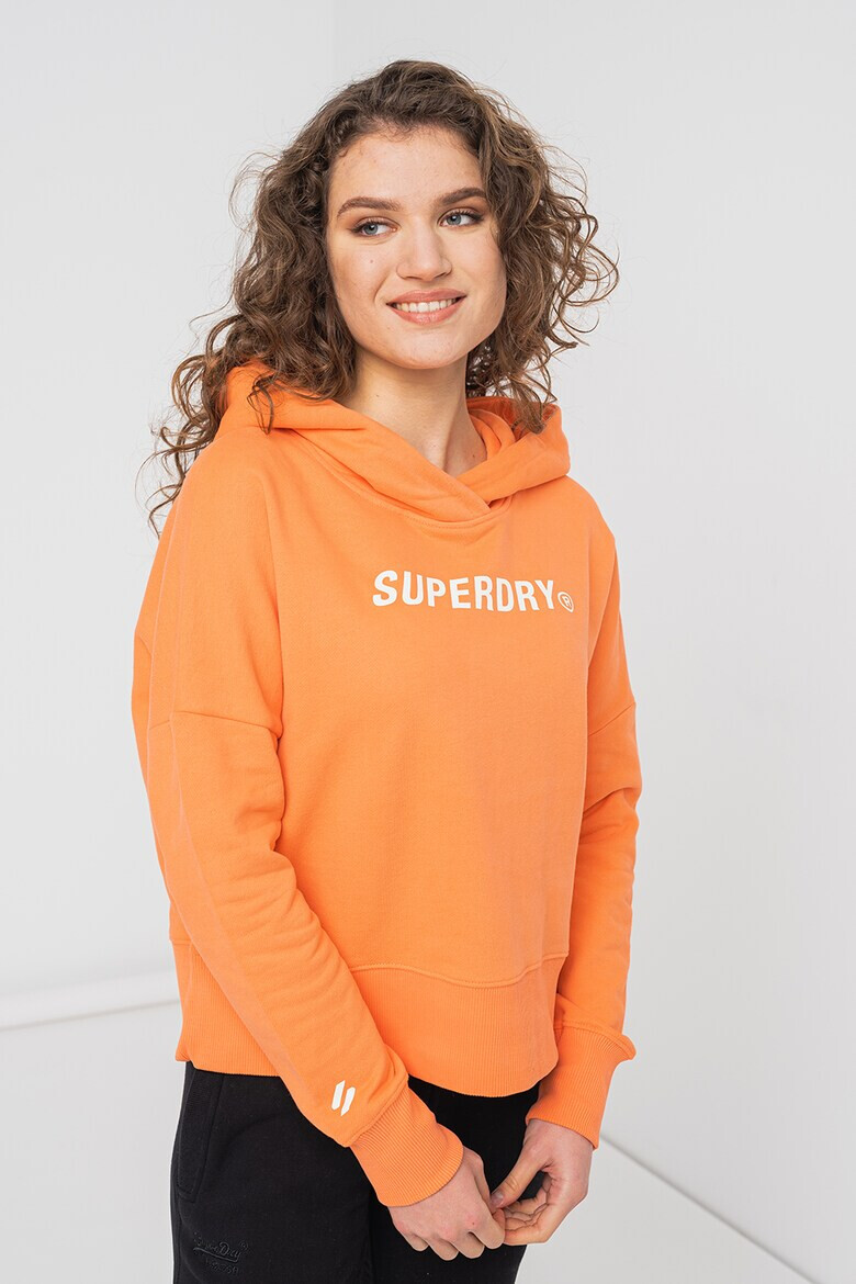 SUPERDRY Късо худи с принт и лого - Pepit.bg